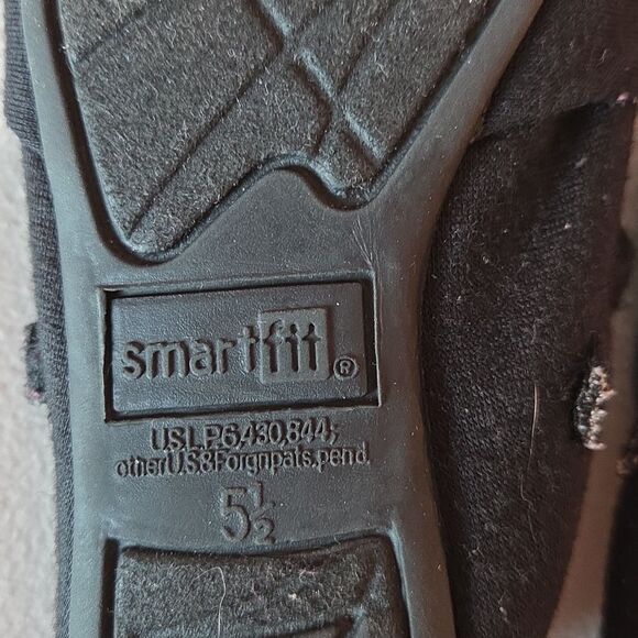 SmartFit Anna Wrap Ballet Black Shoes Size 5.5 - Picture 5 of 7